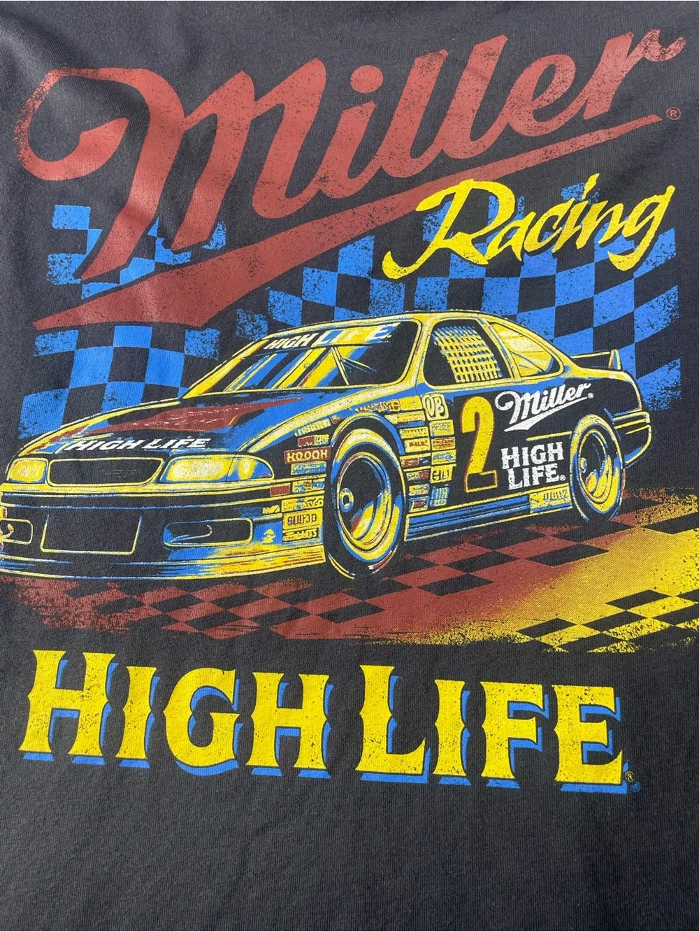 Miller High Life‎ Racing Black Long Sleeve Tee